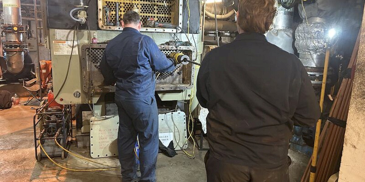 Re tubing chiller on site - Fenflow Limited